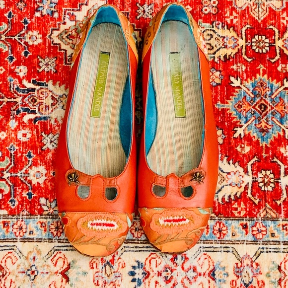 Cydney Mandel L’Opera Persimmon Ballerina Flats 9 - Picture 9 of 11